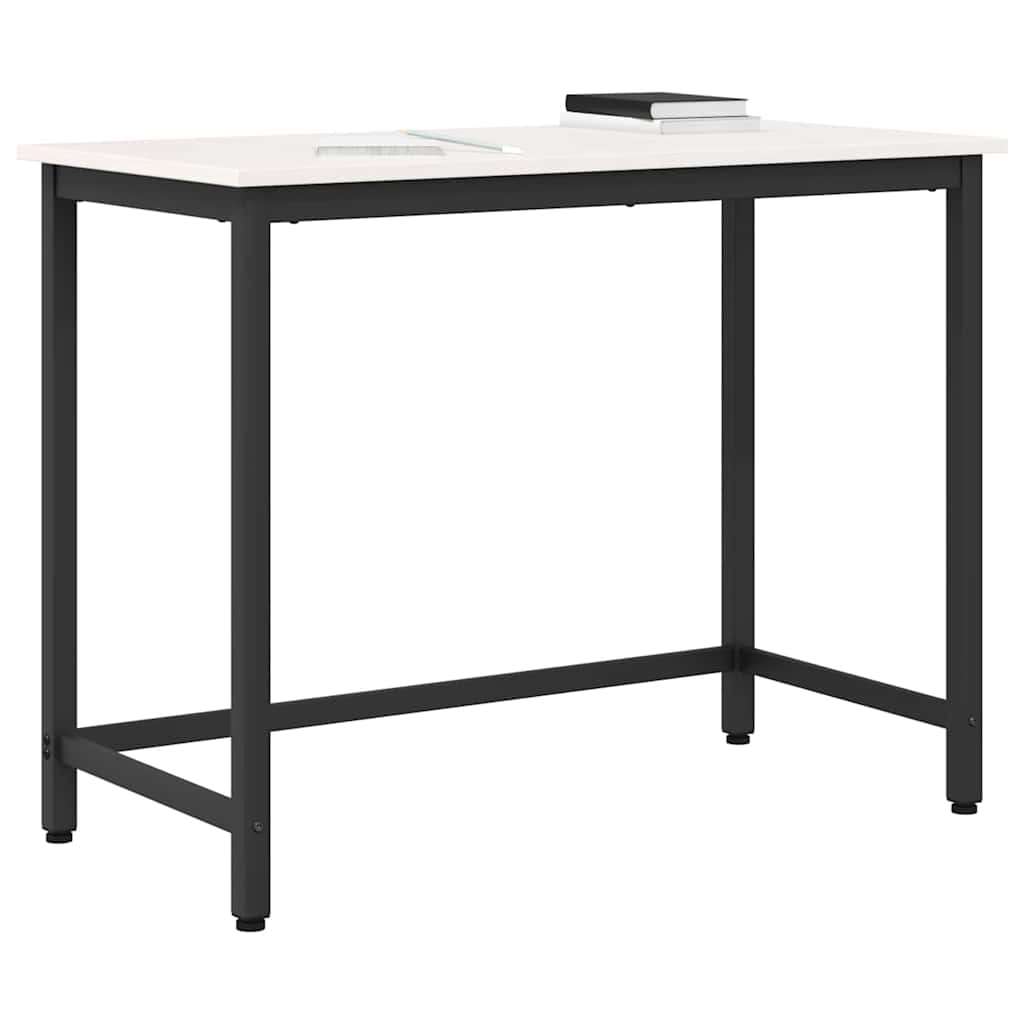 τραπέζι Λευκό 100 x 50 x 77 εκ Μηχανισμένο ξύλο και ατσάλι