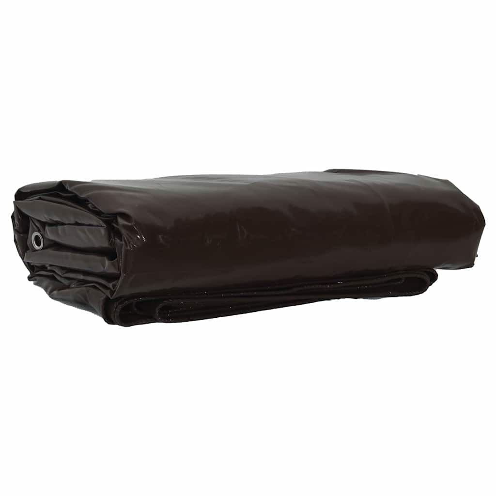 Τέντα 650g / m² Καφέ 4 x 5 m Καμβάς με επικάλυψη PVC - Pakobazaar