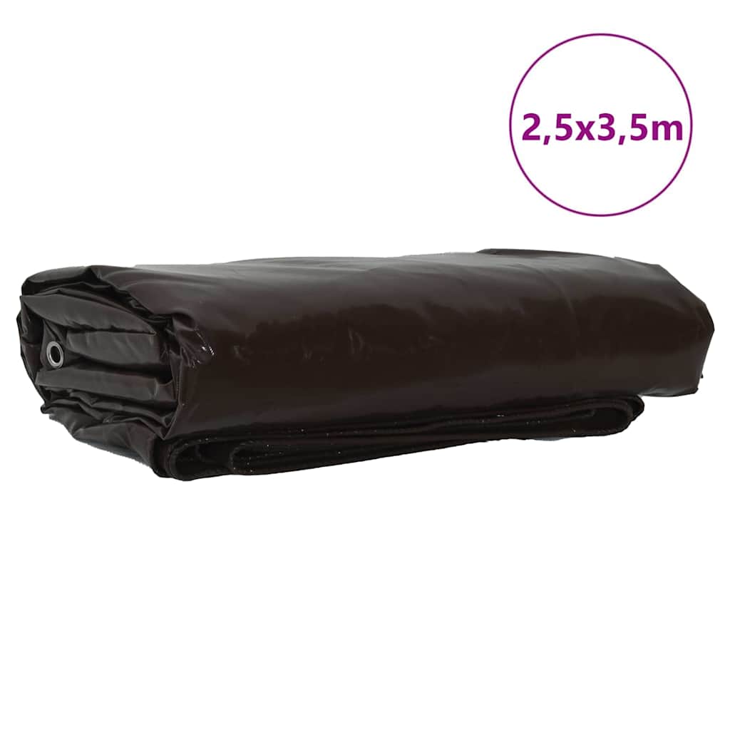 Τέντα 650g / m² Καφέ 2,5 x 3,5 m Καμβάς με επικάλυψη PVC