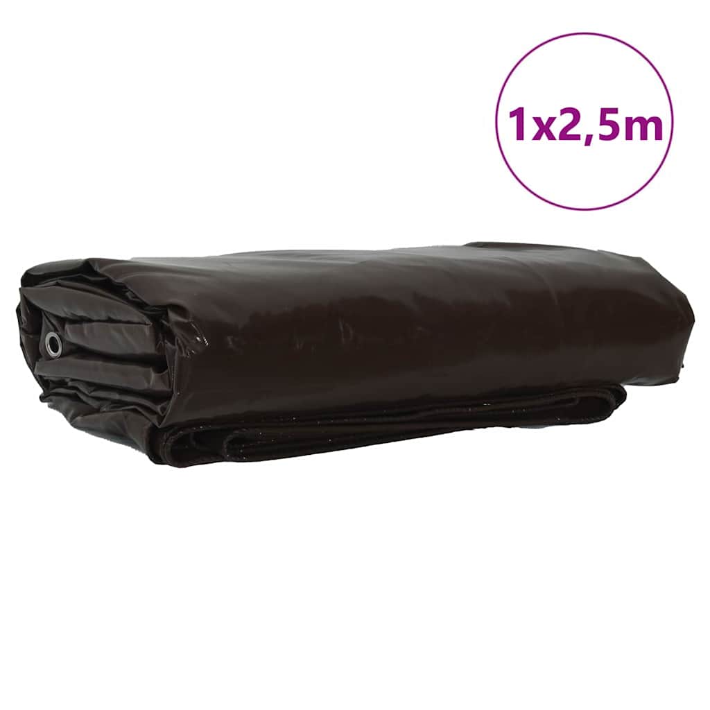Τέντα 650g / m² Καφέ 1 x 2,5 m Καμβάς με επικάλυψη PVC - Pakobazaar