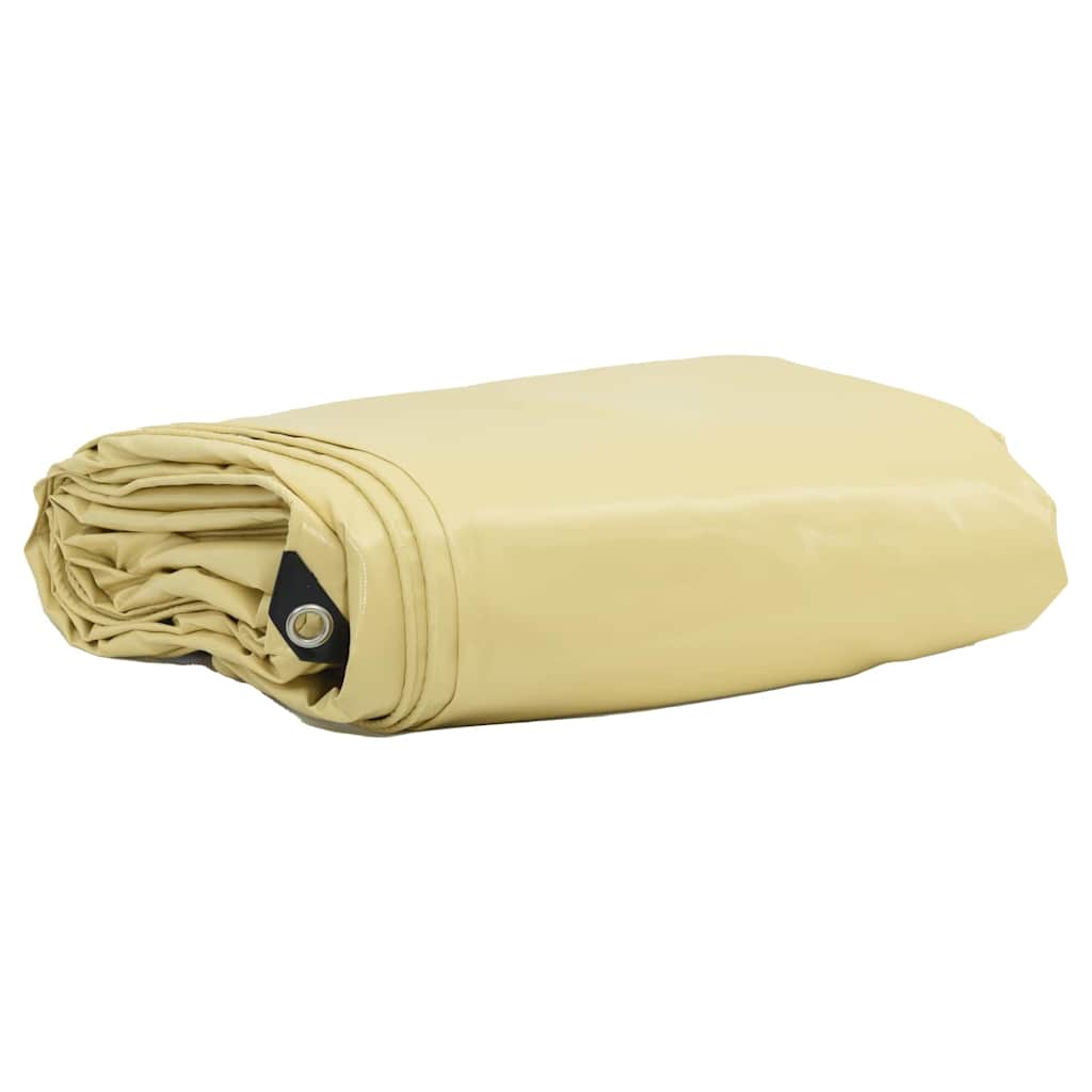 Τέντα 650g / m² Μπεζ 3 x 3 m Καμβάς με επικάλυψη PVC - Pakobazaar