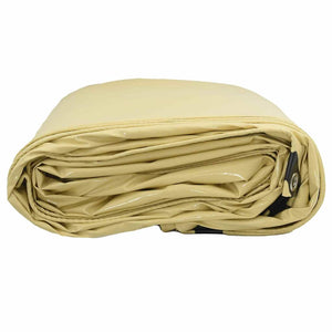 Τέντα 650g / m² Μπεζ 1,5 x 6 m Καμβάς με επικάλυψη PVC