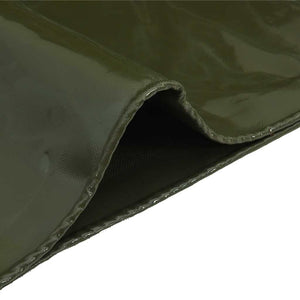 Τέντα 650g / m² Λαδί 4 x 6 m Καμβάς με επικάλυψη PVC