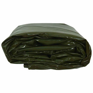 Τέντα 650g / m² Λαδί 4 x 6 m Καμβάς με επικάλυψη PVC