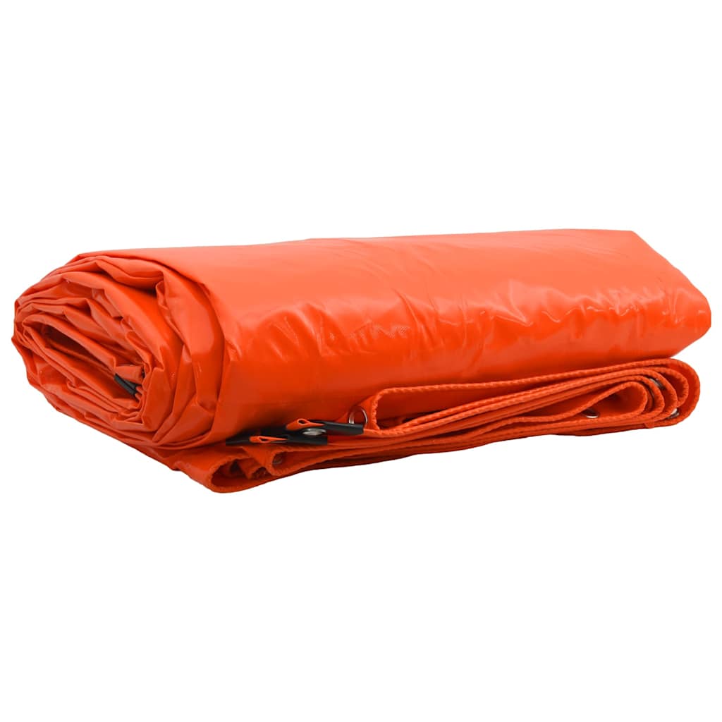 Τέντα 650g / m² Πορτοκαλί 3 x 5 m Καμβάς με επικάλυψη PVC