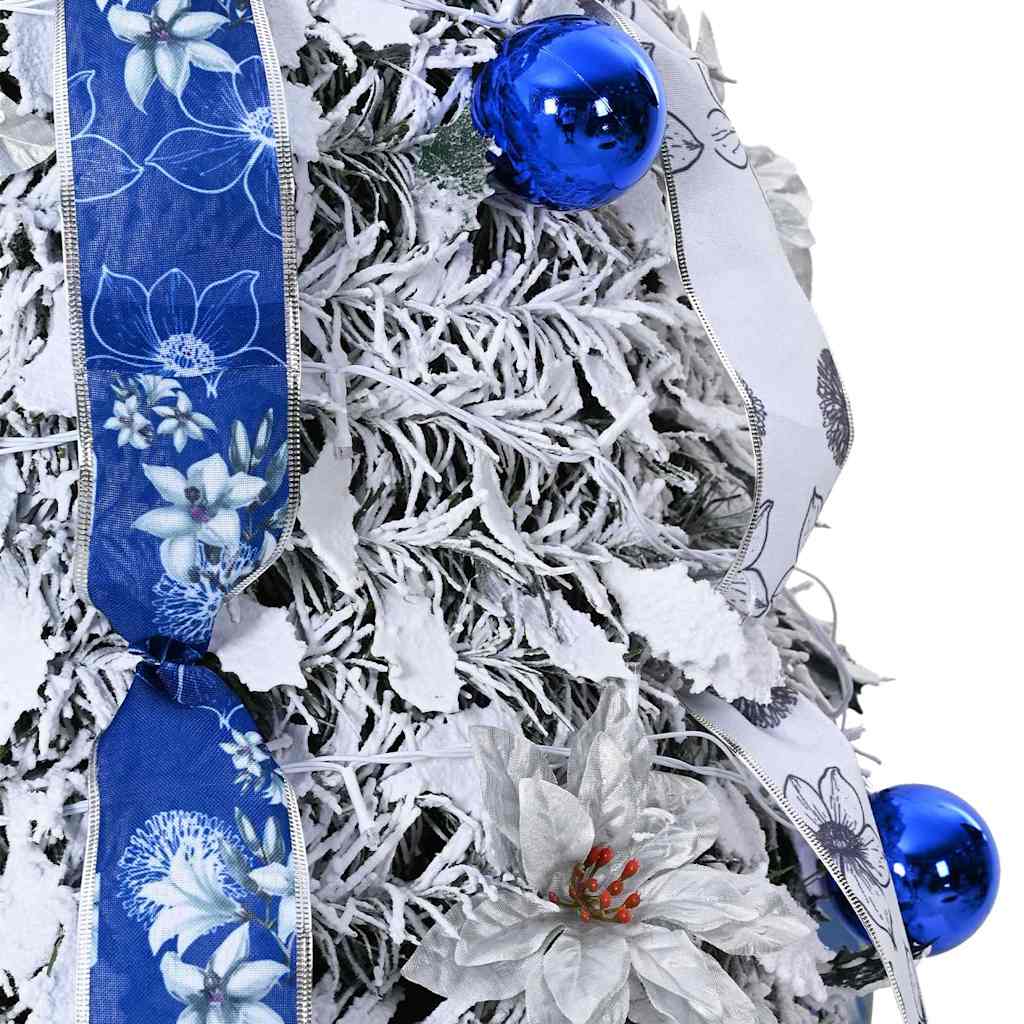 Τεχνητό Χριστουγεννιάτικο Δέντρο με 200 LED Λευκό 210 cm PVC - Pakobazaar