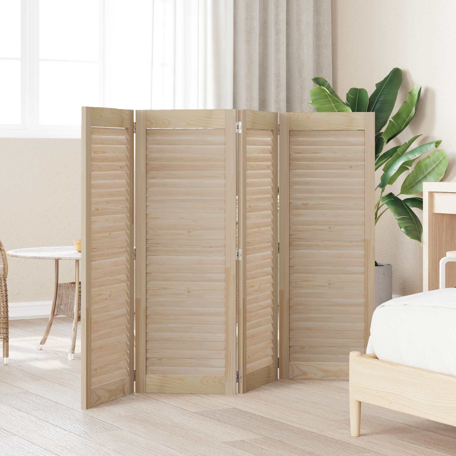 Πόρτα Ντουλάπας με πόρτα 4 pcs Φυσικό 110 x 2,1 x 39,5 cm