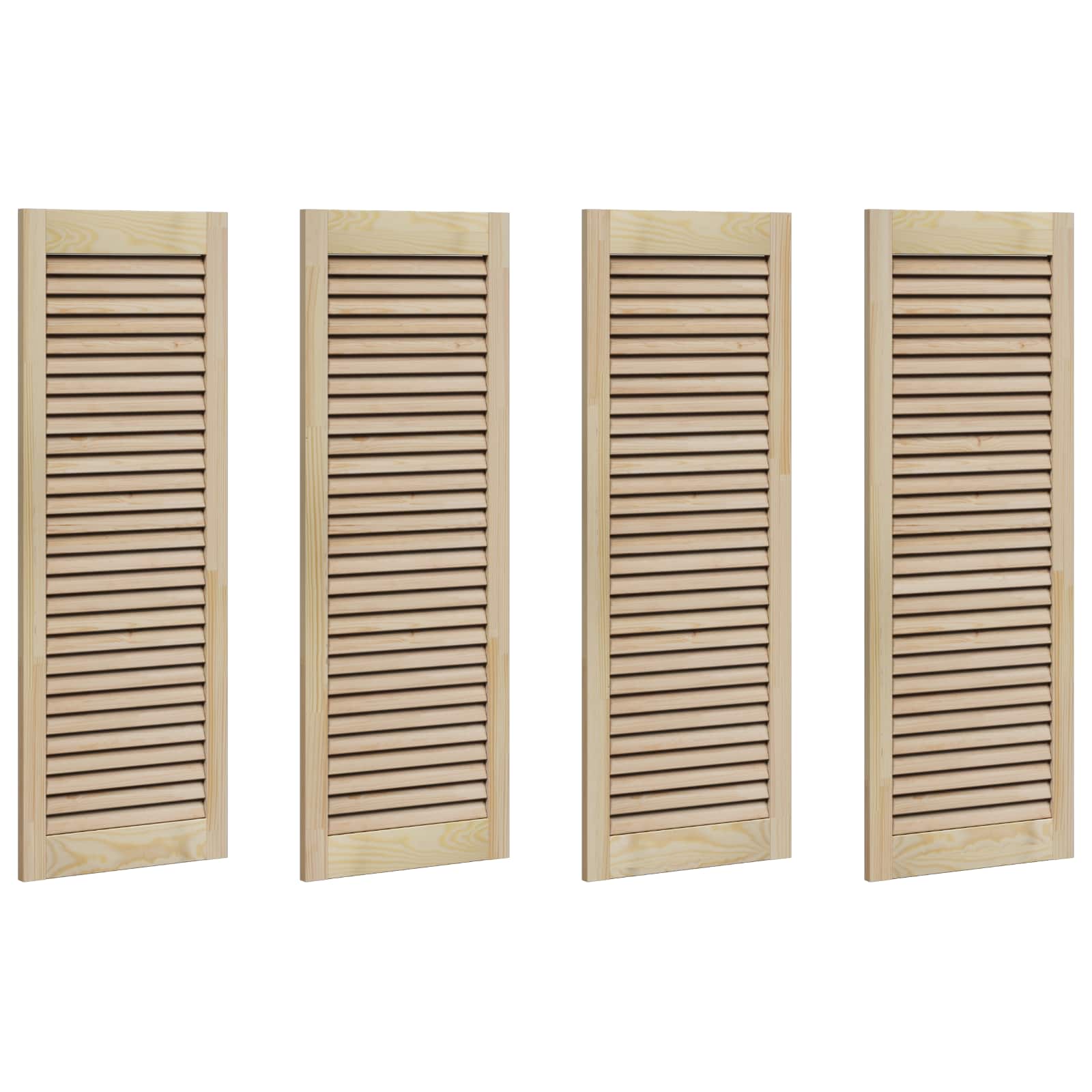 Πόρτα Ντουλάπας με πόρτα 4 pcs Φυσικό 110 x 2,1 x 39,5 cm