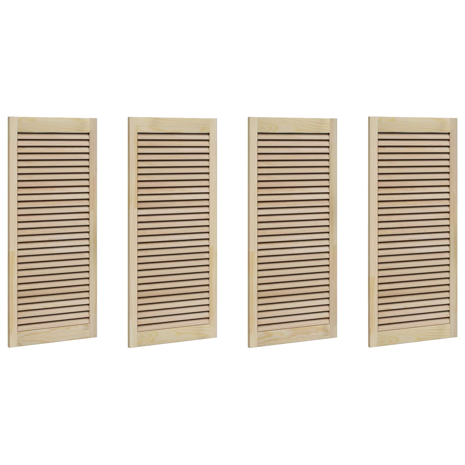 Πόρτα Ντουλάπας με πόρτα 4 pcs Φυσικό 49,5 x 2,1 x 110 εκ