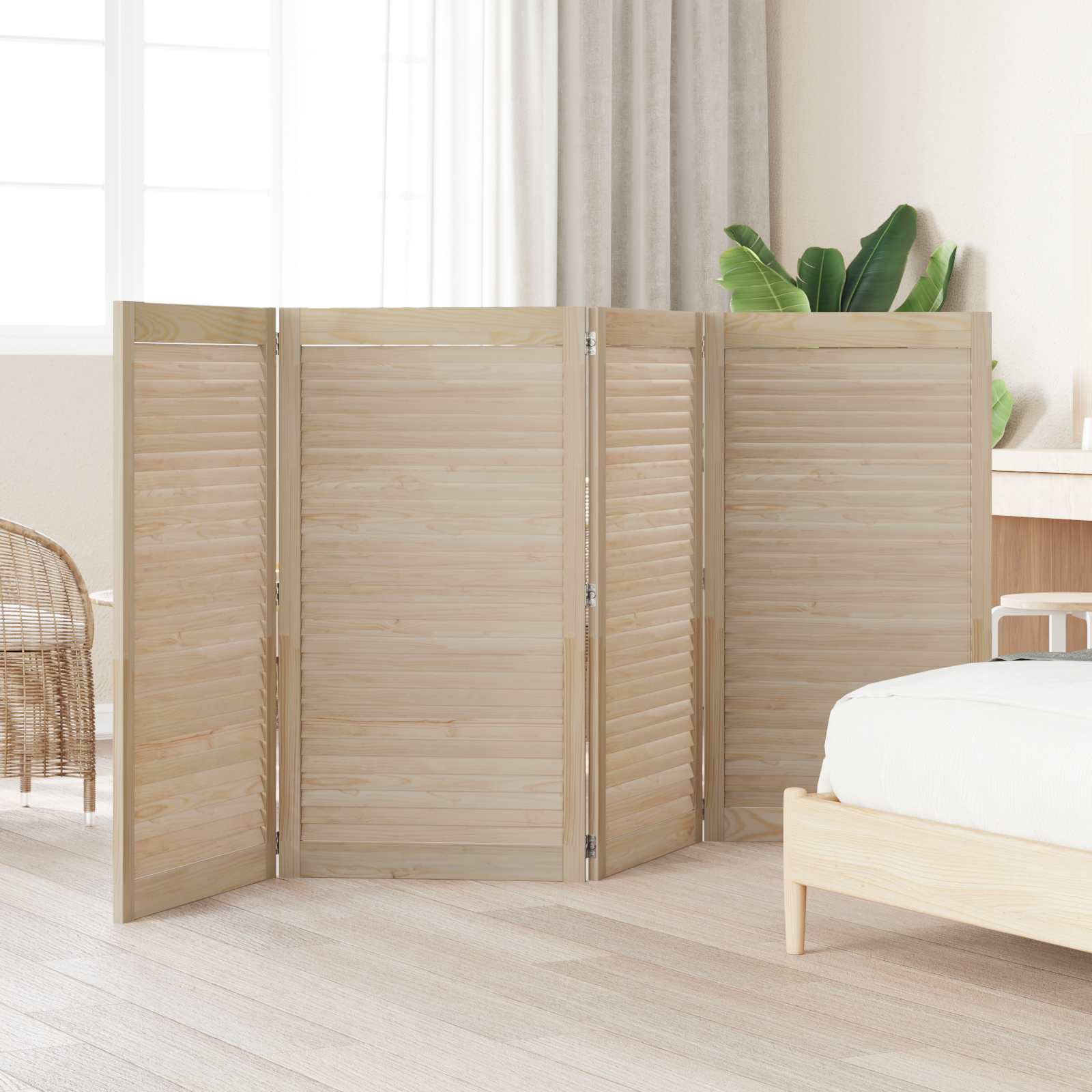 Πόρτα Ντουλάπας με πόρτα 4 pcs Φυσικό 110 x 2,1 x 59,5 cm