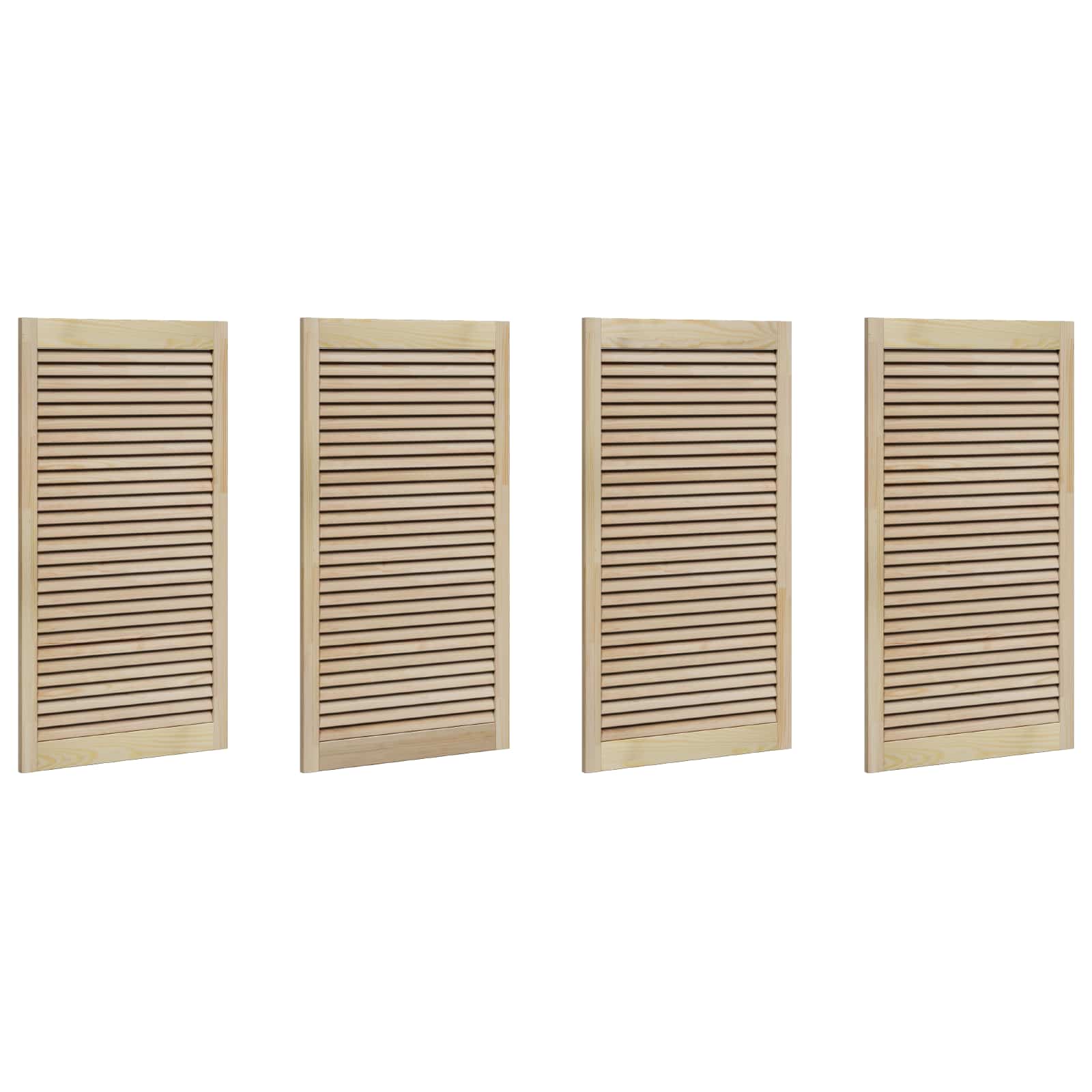 Πόρτα Ντουλάπας με πόρτα 4 pcs Φυσικό 110 x 2,1 x 59,5 cm