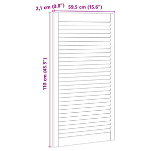 Πόρτα Ντουλάπας με πόρτα 4 τεμ. Φυσικό 110 x 2,1 x 59,5 cm - Pakobazaar