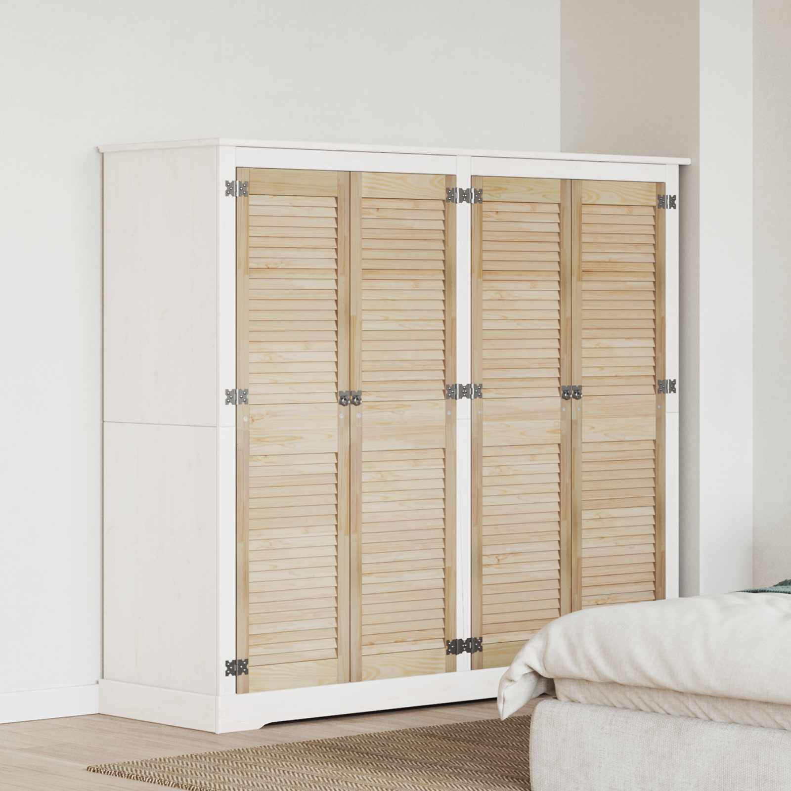 Πόρτα Ντουλάπας με πόρτα 4 pcs Φυσικό 140,5 x 2,1 x 39,5 cm - Pakobazaar