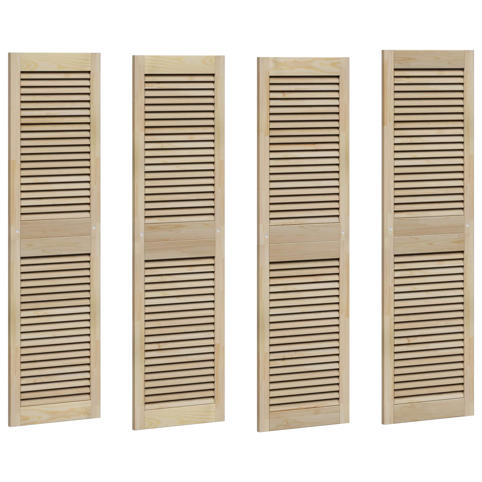 Πόρτα Ντουλάπας με πόρτα 4 pcs Φυσικό 140,5 x 2,1 x 39,5 cm - Pakobazaar