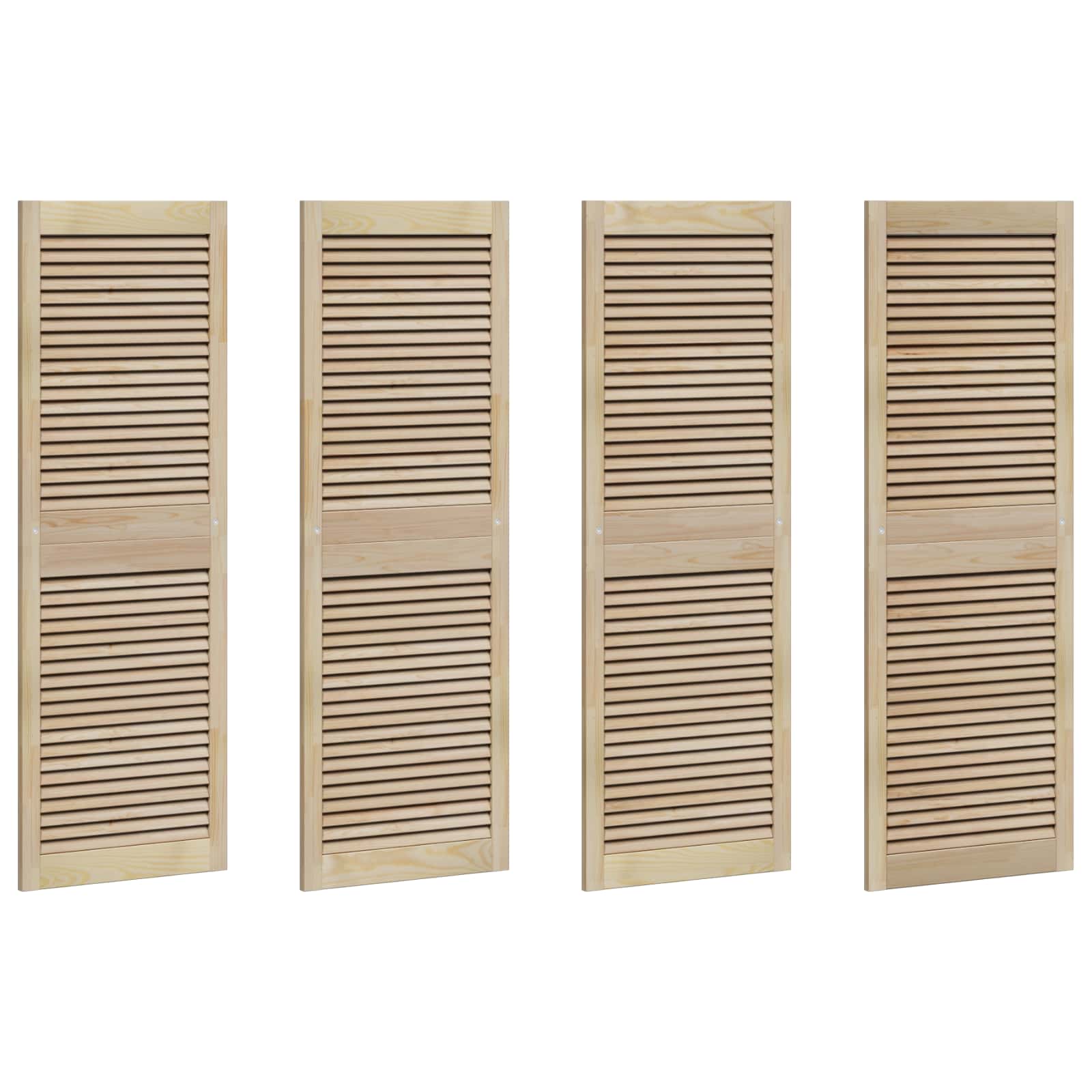 Πόρτα Ντουλάπας με πόρτα 4 pcs Φυσικό 49,5 x 2,1 x 140,5 εκ - Pakobazaar