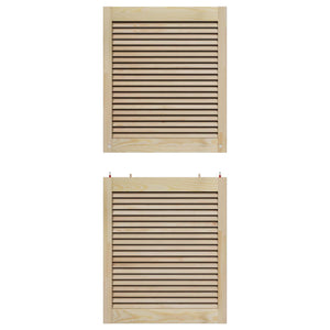 Πόρτα Ντουλάπας με πόρτα 4 pcs Φυσικό 140,5 x 2,1 x 59,5 cm - Pakobazaar