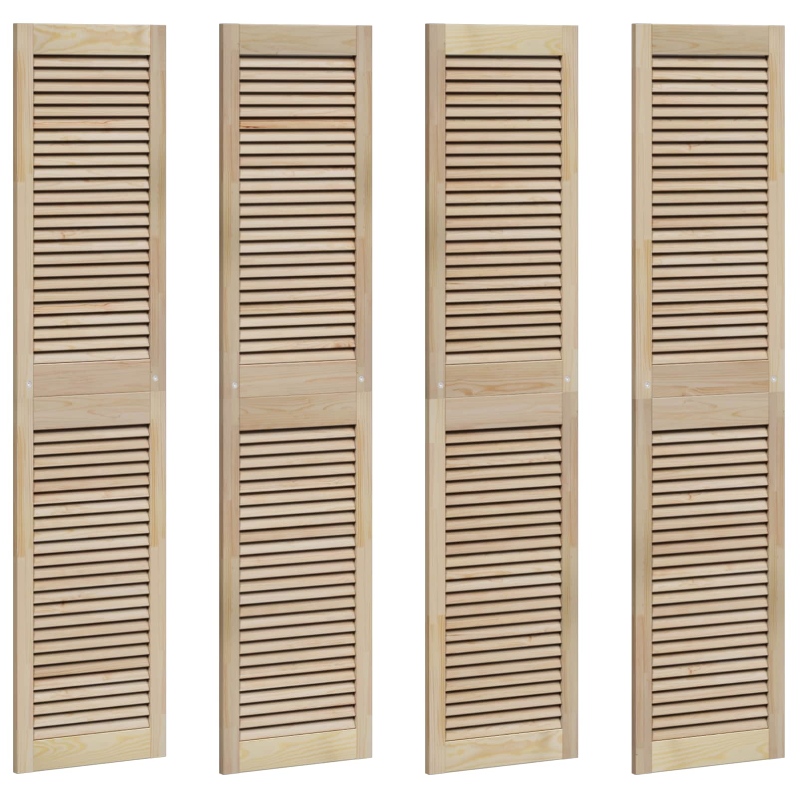 Πόρτα Ντουλάπας με πόρτα 4 pcs Φυσικό 170 x 2,1 x 39,5 cm