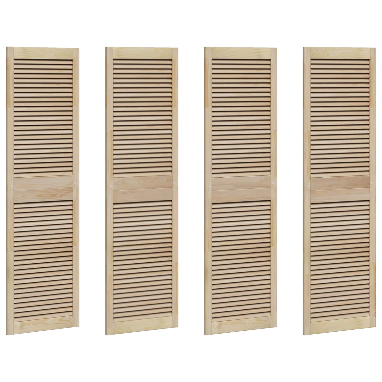 Πόρτα Ντουλάπας με πόρτα 4 pcs Φυσικό 170 x 2,1 x 49,5 cm - Pakobazaar