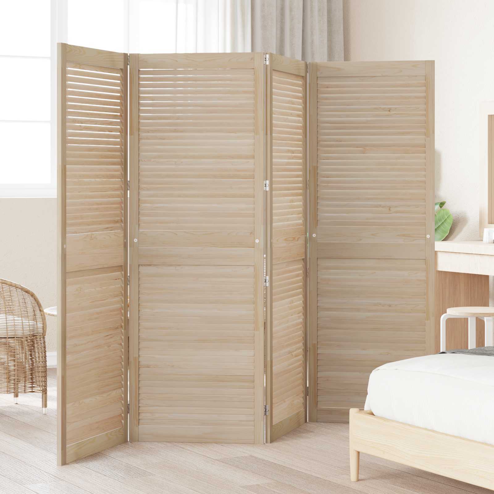 Πόρτα Ντουλάπας με πόρτα 4 pcs Φυσικό 170 x 2,1 x 59,5 cm - Pakobazaar