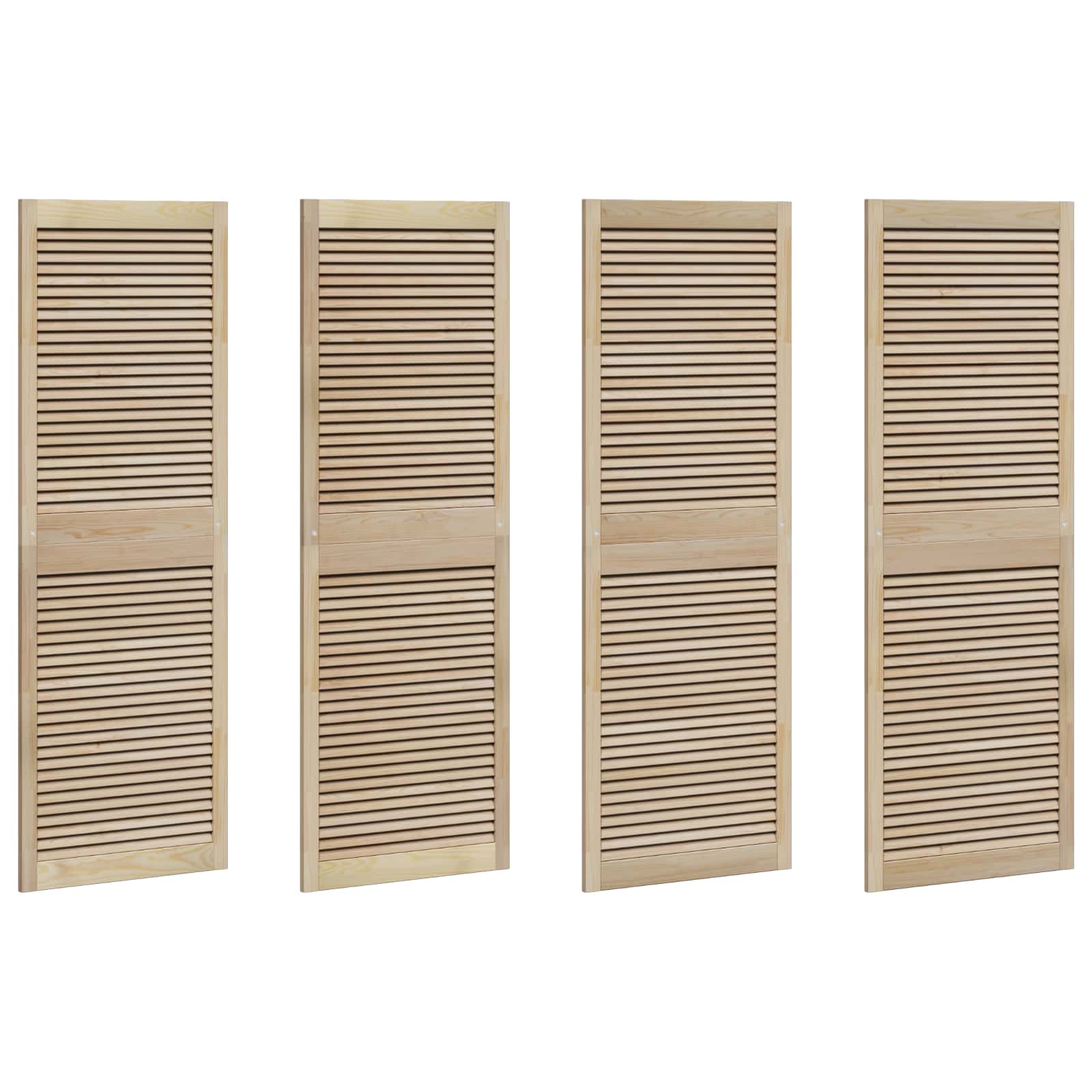 Πόρτα Ντουλάπας με πόρτα 4 pcs Φυσικό 170 x 2,1 x 59,5 cm - Pakobazaar