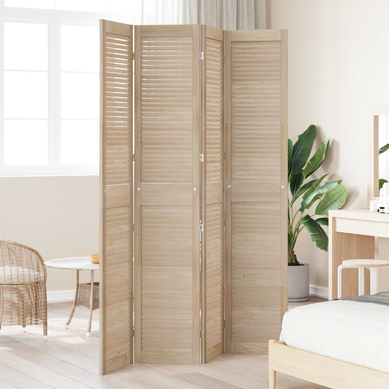 Πόρτα Ντουλάπας με πόρτα 4 pcs Φυσικό 201 x 2,1 x 39,5 cm - Pakobazaar