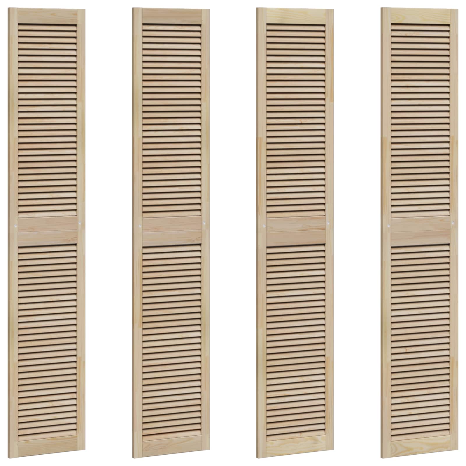 Πόρτα Ντουλάπας με πόρτα 4 pcs Φυσικό 201 x 2,1 x 39,5 cm - Pakobazaar