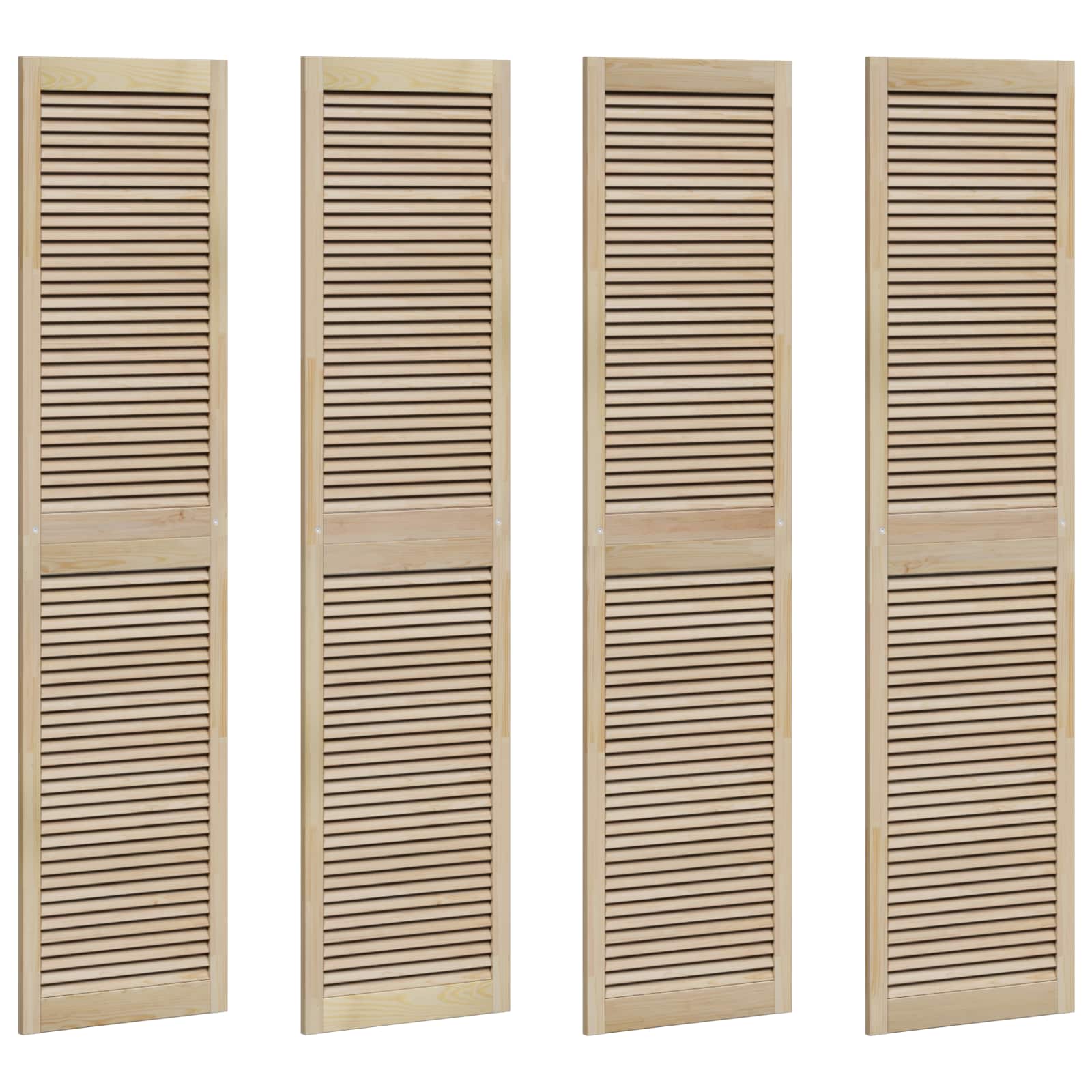 Πόρτα Ντουλάπας με πόρτα 4 pcs Φυσικό 201 x 2,1 x 49,5 cm - Pakobazaar
