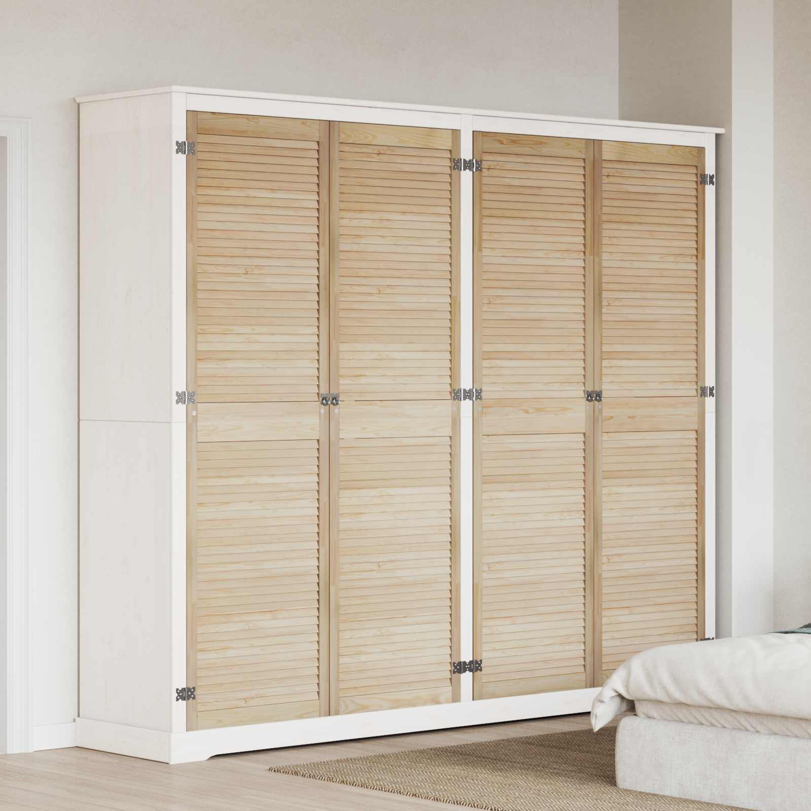Πόρτα Ντουλάπας με πόρτα 4 pcs Φυσικό 201 x 2,1 x 59,5 cm - Pakobazaar
