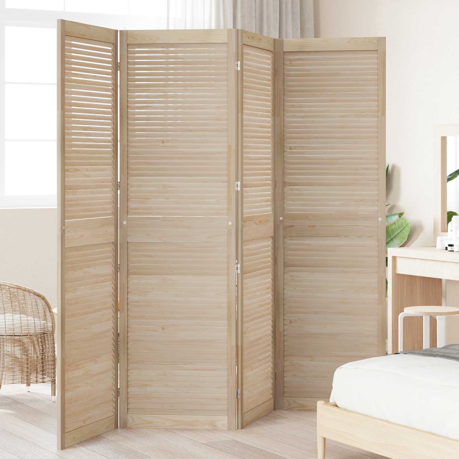 Πόρτα Ντουλάπας με πόρτα 4 pcs Φυσικό 201 x 2,1 x 59,5 cm - Pakobazaar