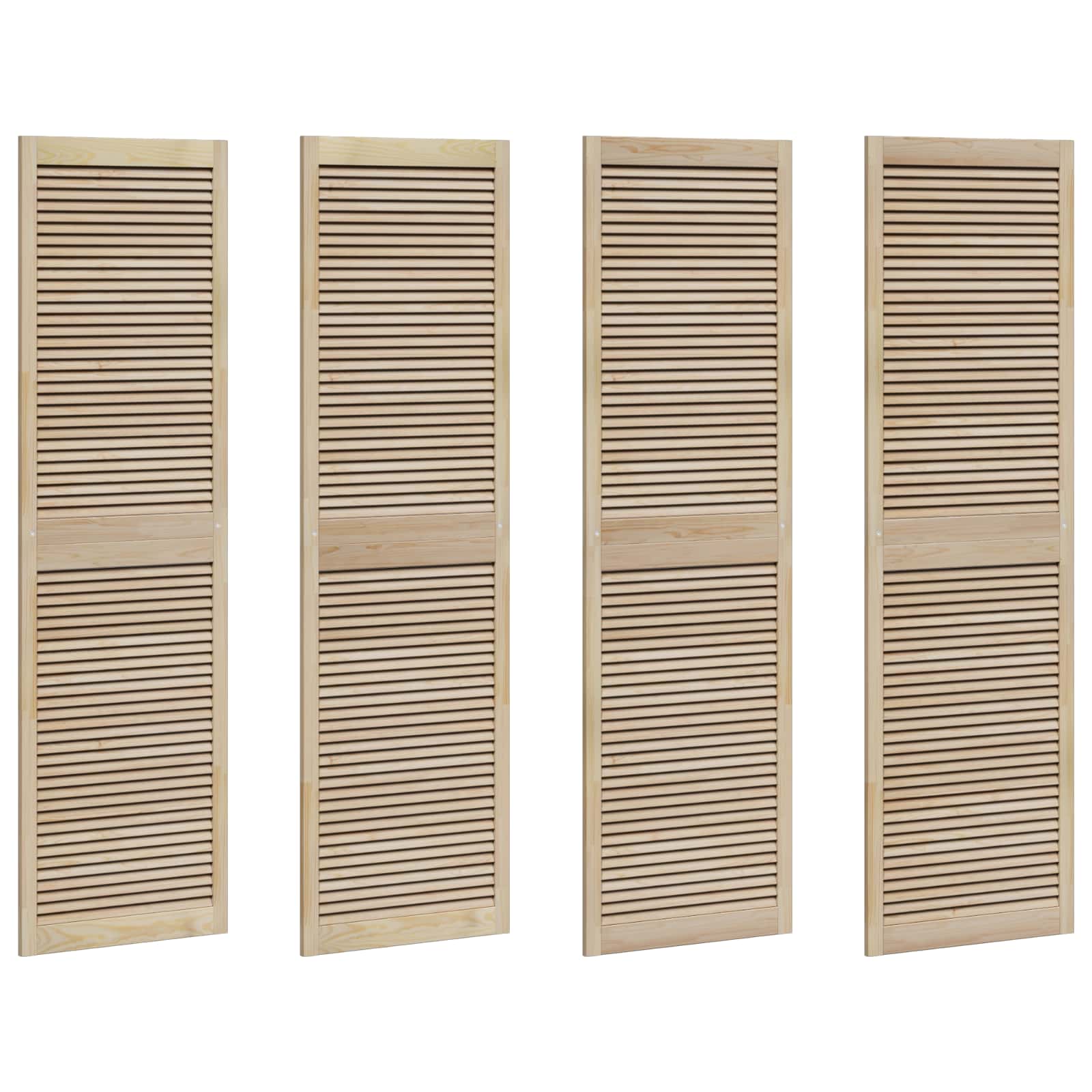 Πόρτα Ντουλάπας με πόρτα 4 pcs Φυσικό 201 x 2,1 x 59,5 cm - Pakobazaar