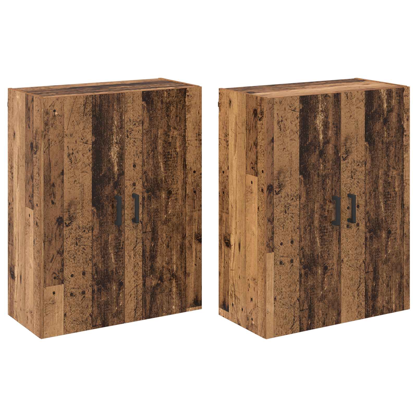 Τοίχου Ντουλάπα Επιτοίχιο 2 pcs Παλιό ξύλο 69,5 x 34 x 90 εκ. - Pakobazaar