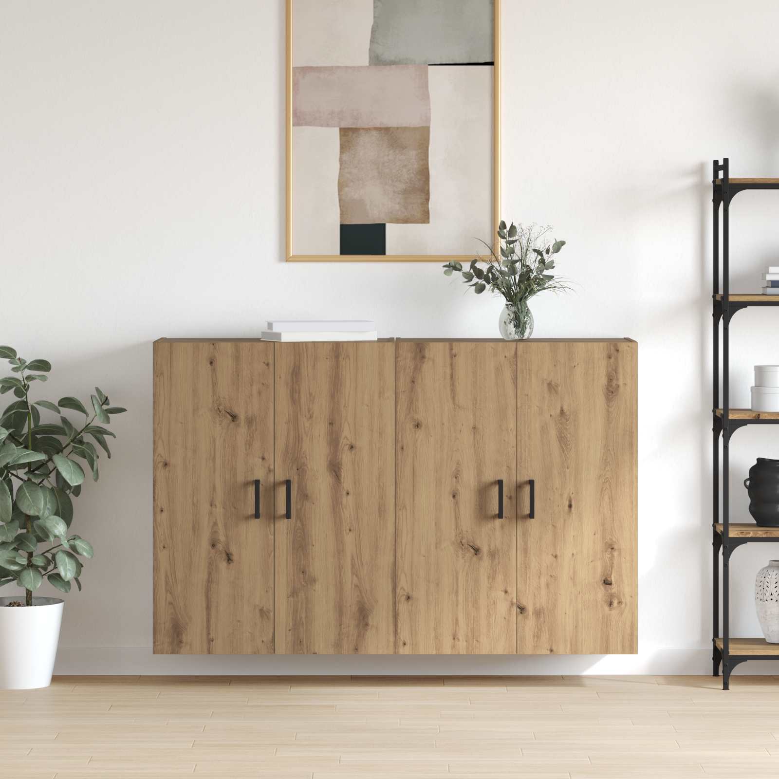 Τοίχου Ντουλάπα Επιτοίχιο 2 pcs Artisan Oak 69,5 x 34 x 90 εκ. - Pakobazaar