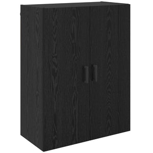 Τοίχου Ντουλάπα Επιτοίχιο 2 pcs Μαύρη Οξυά 69,5 x 34 x 90 εκ. - Pakobazaar