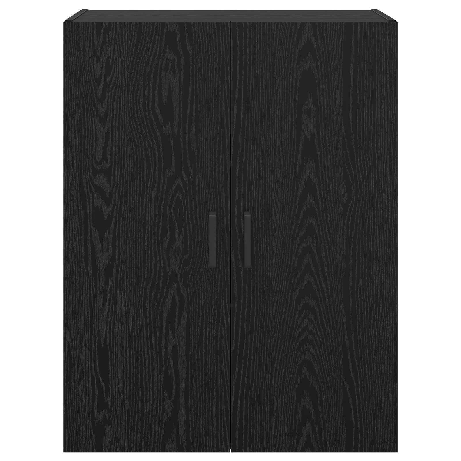 Τοίχου Ντουλάπα Επιτοίχιο 2 pcs Μαύρη Οξυά 69,5 x 34 x 90 εκ. - Pakobazaar