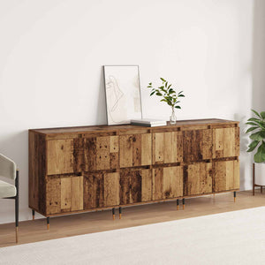 Ντουλάπι αποθήκευσης 3 pcs Παλιό ξύλο 60 x 35 x 70 cm - Pakobazaar