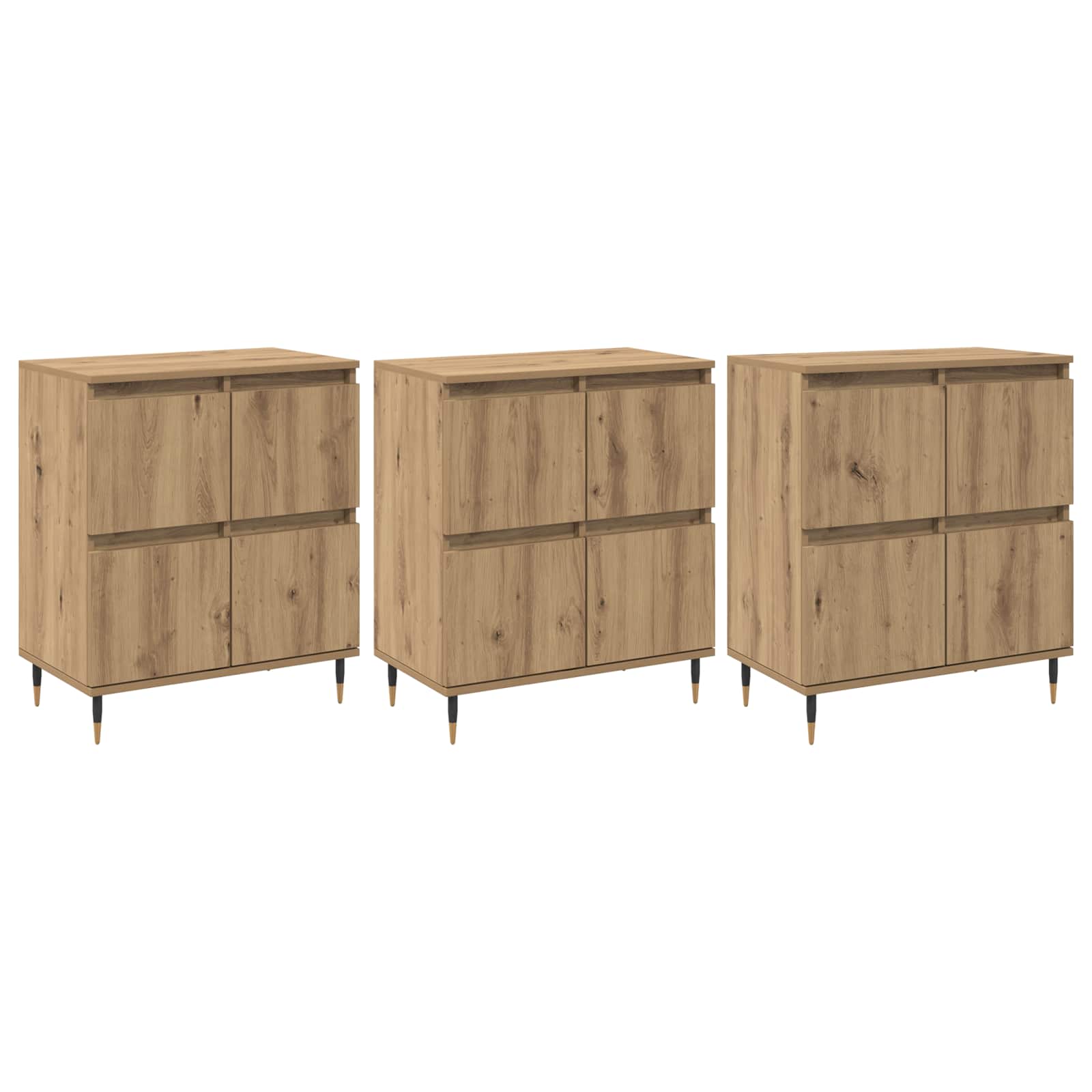 Ντουλάπι αποθήκευσης 3 pcs Artisan Oak 60 x 35 x 70 cm - Pakobazaar