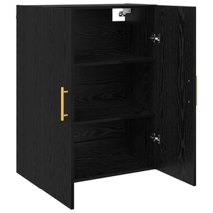 Τοίχου Ντουλάπα Επιτοίχιο 2 pcs Μαύρη Οξυά 69,5 x 34 x 90 εκ. - Pakobazaar