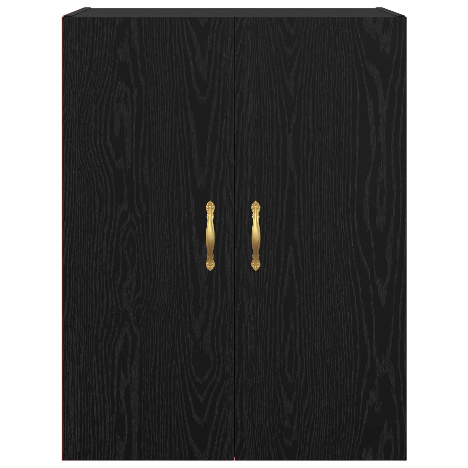 Τοίχου Ντουλάπα Επιτοίχιο 2 pcs Μαύρη Οξυά 69,5 x 34 x 90 εκ. - Pakobazaar