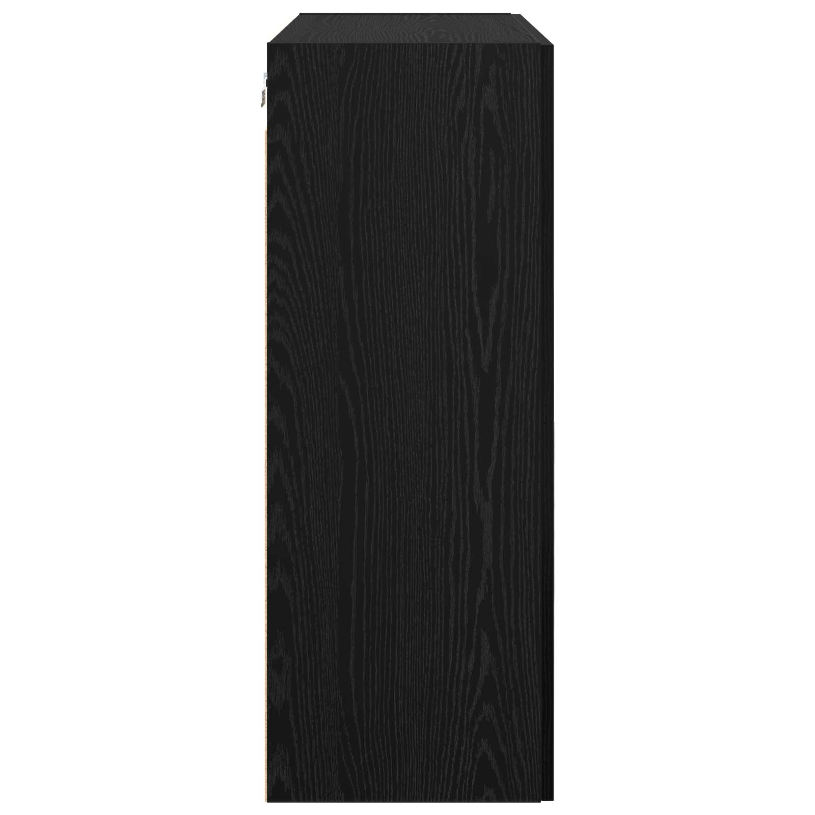 Τοίχου Ντουλάπα Επιτοίχιο 2 pcs Μαύρη Οξυά 69,5 x 34 x 90 εκ. - Pakobazaar