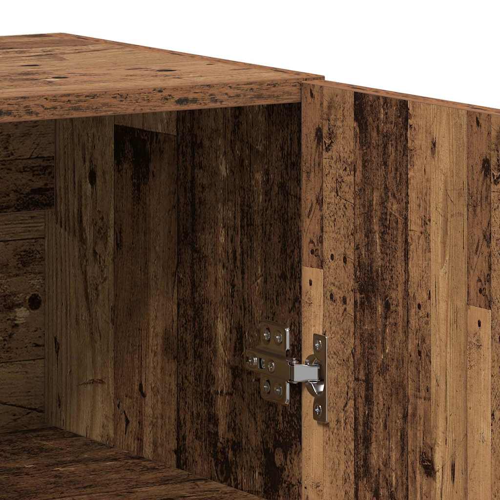 Highboard 2 pcs Παλαιό ξύλο Επεξεργασμένο ξύλο