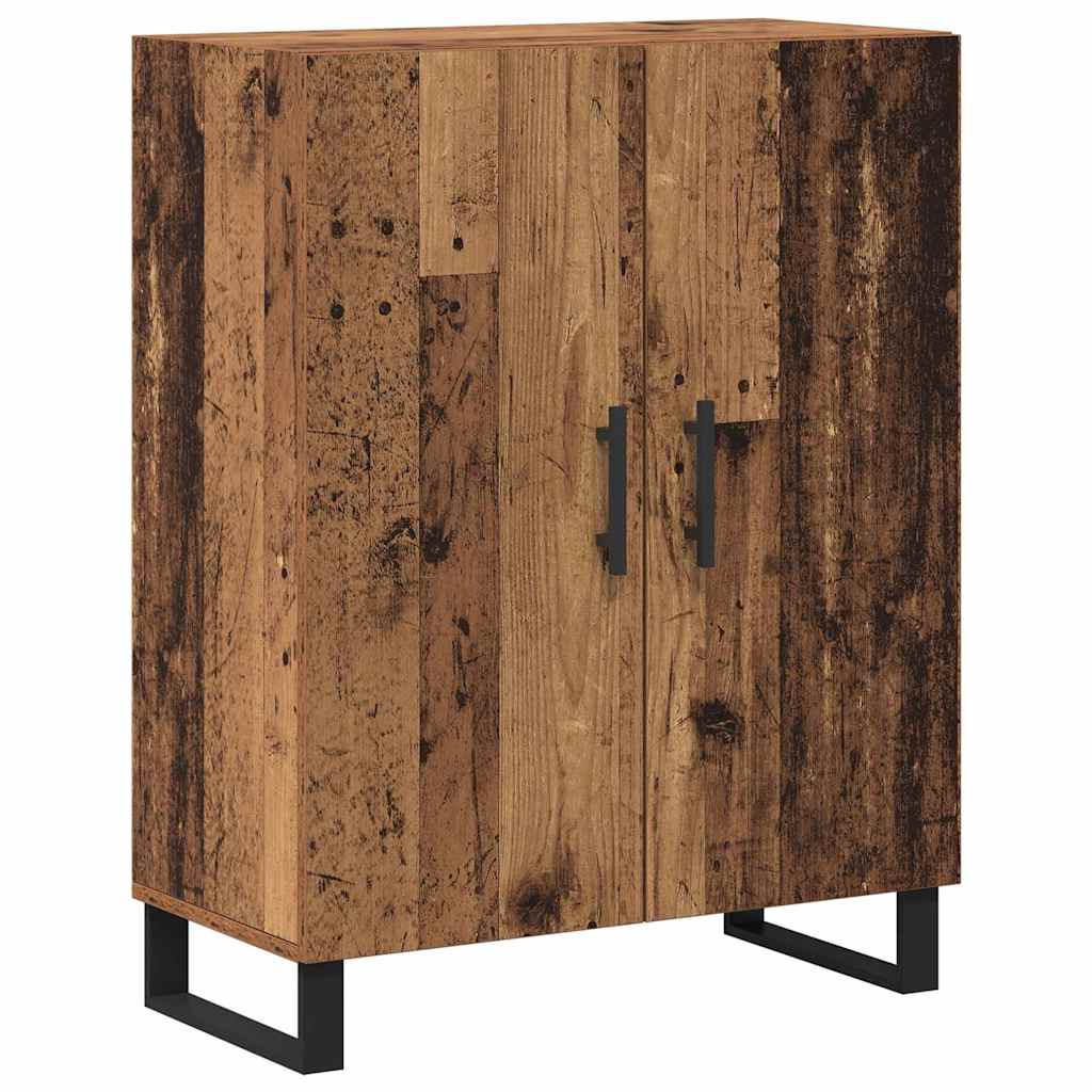 Highboard 2 pcs Παλαιό ξύλο Επεξεργασμένο ξύλο