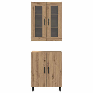 Highboard 2 τμχ. artisan δρυς 69,5 x 34 x 180 εκ.