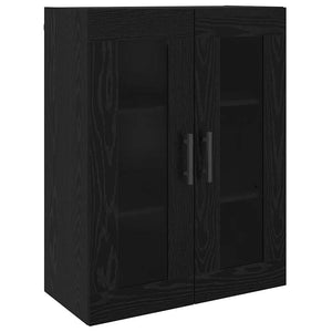 Highboard 2 pcs Μαύρη δρυς Επεξεργασμένο ξύλο - Pakobazaar