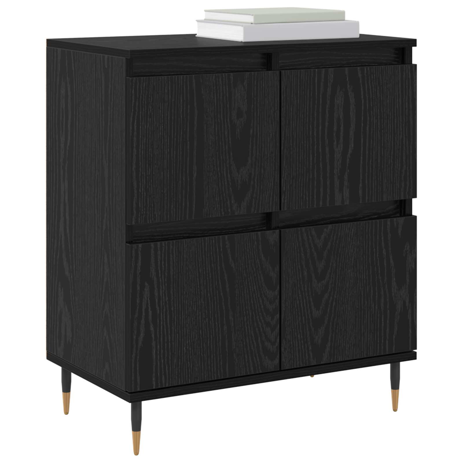 Ντουλάπι αποθήκευσης 2 pcs Μαύρη Οξυά 60 x 35 x 70 cm - Pakobazaar