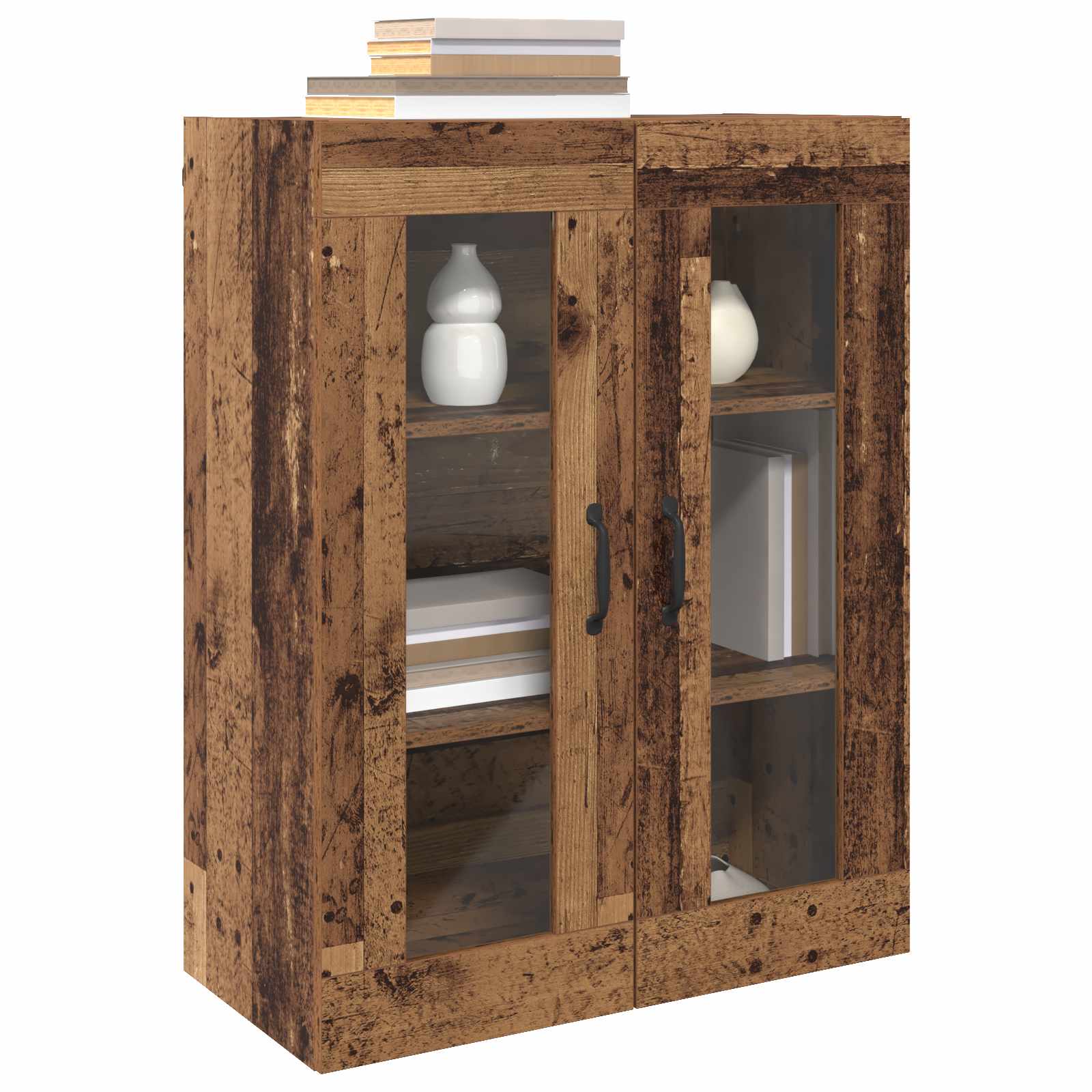 Ντουλάπια Τοίχου 2 pcs Παλαιό ξύλο 69,5 x 34 x 90 εκ. - Pakobazaar