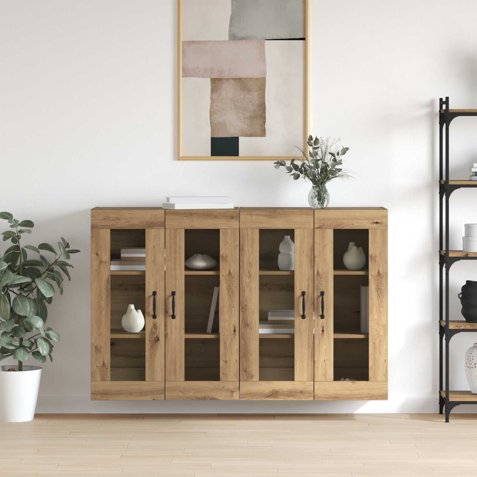 Ντουλάπια Τοίχου 2 pcs artisan δρυς 69,5 x 34 x 90 εκ. - Pakobazaar