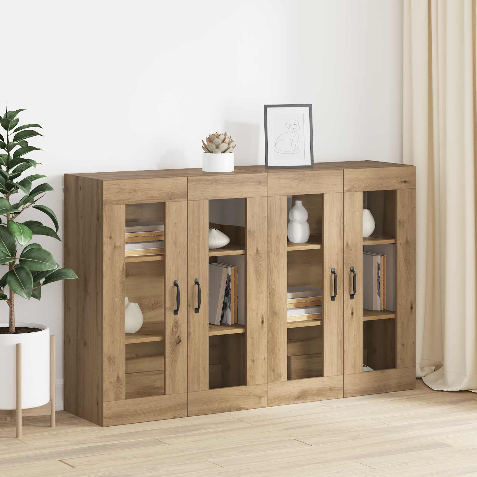 Ντουλάπια Τοίχου 2 pcs artisan δρυς 69,5 x 34 x 90 εκ. - Pakobazaar