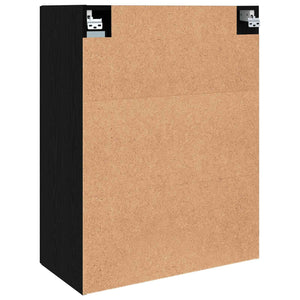 Ντουλάπια Τοίχου 2 pcs Μαύρη δρυς 69,5 x 34 x 90 εκ. - Pakobazaar