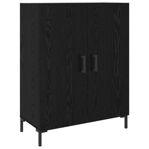 Highboard Μαύρη δρυς 69,5 x 34 x 180 εκ. Επεξεργασμένο ξύλο - Pakobazaar
