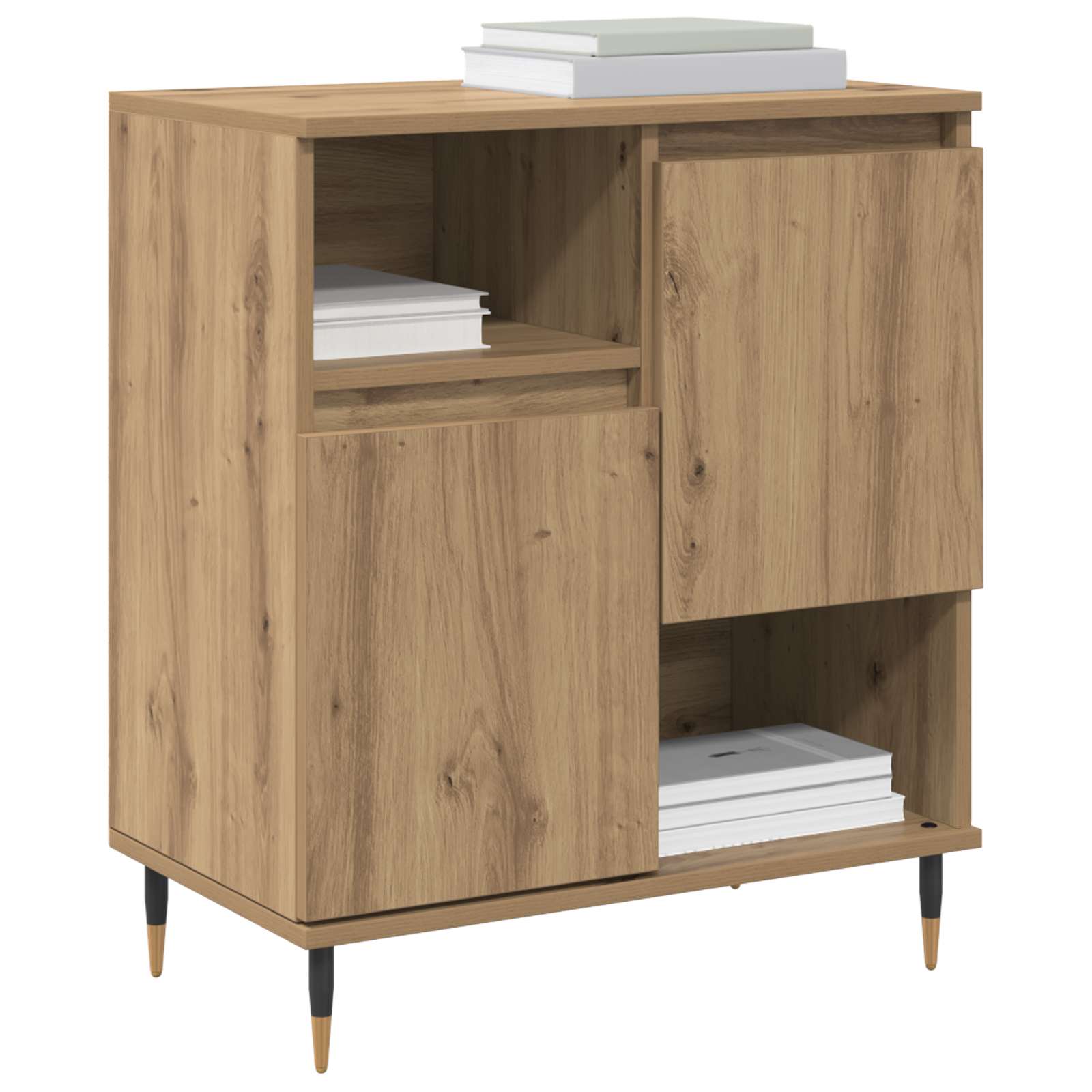 Παραδοσιακά Πλευρικά Έπιπλα 3 pcs Artisan Oak - Pakobazaar